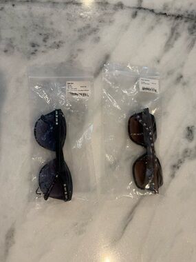 Bebe and Draper James Brown Gradient Geometric Sunglasses (2pairs for one price)
